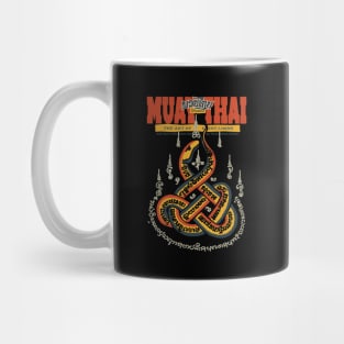 Vintage Muay Thai Tattoo Snake Mug